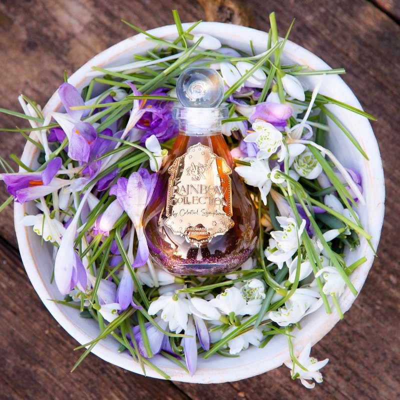 Amethyst Embrace Sparkling Chakra Bath Oil, Vanilla Lavender