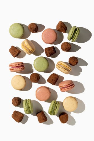Pariser Macaron -Schokoladentrüffel - Schüttung