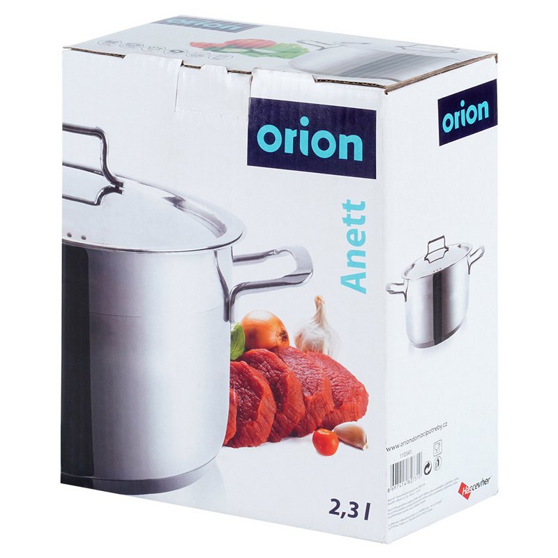 Acier en pot avec couvercle anett 18 cm, 2,3 L