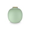 Vase Metal Matt Bright Green 23cm