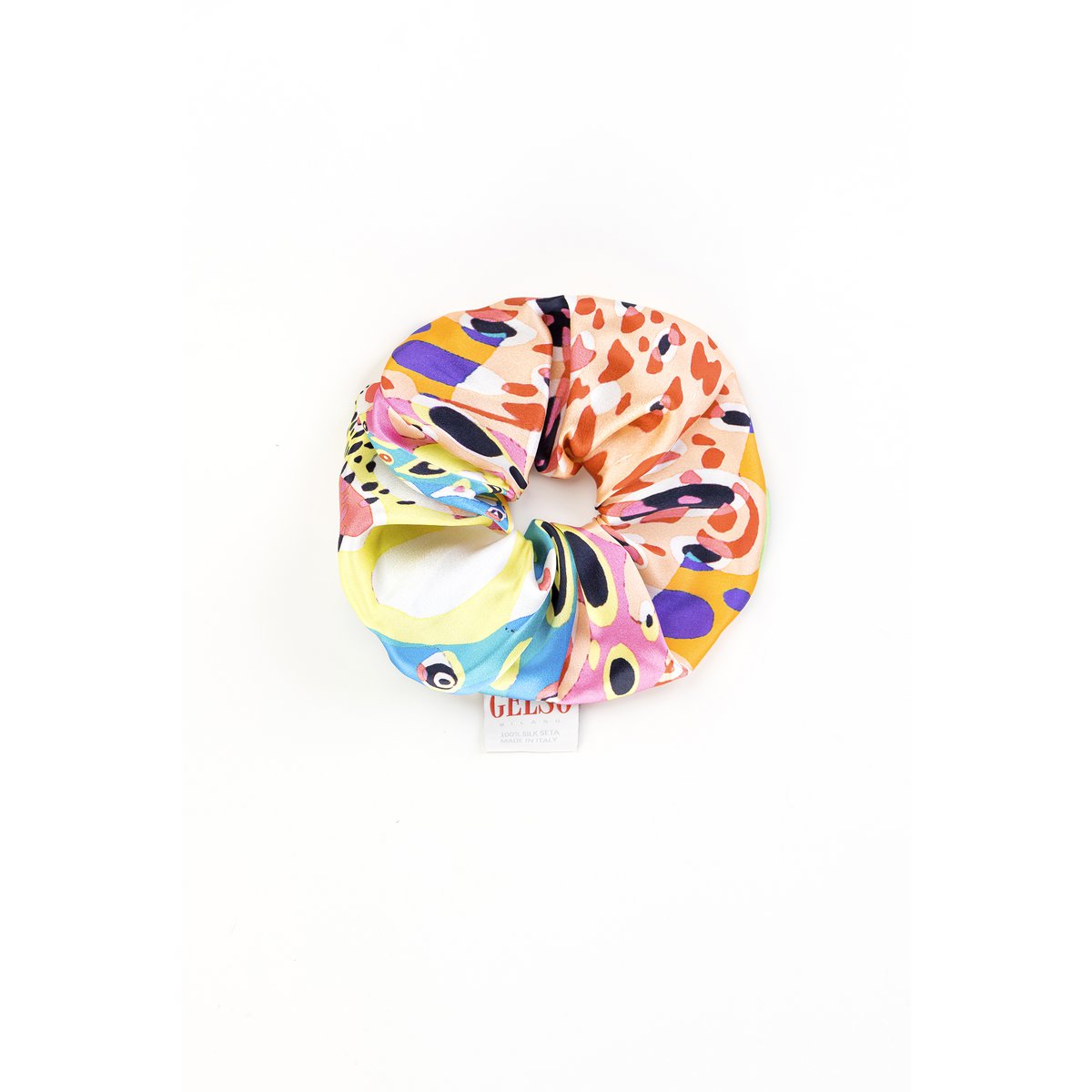 Silke Hair Scrunchies "Harlequin" Print