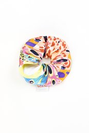 Silke Hair Scrunchies "Harlequin" Print