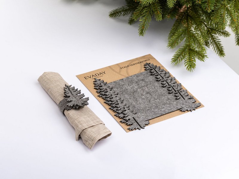 Ronds de serviette de Noël ARBRE DE NOEL