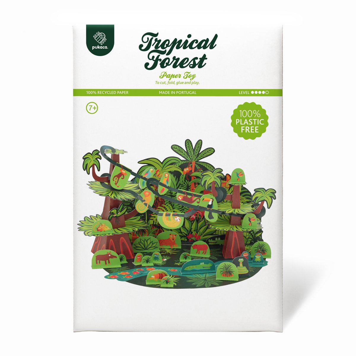 Tropical Forest Paper Toy