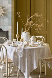 Plate Dot Delight White-Gold 23cm