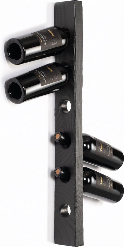 Tu Las™ trævægmonteret vinreol - 77 x 9 x 4 cm - flydende vinflaskeholder - asketræ