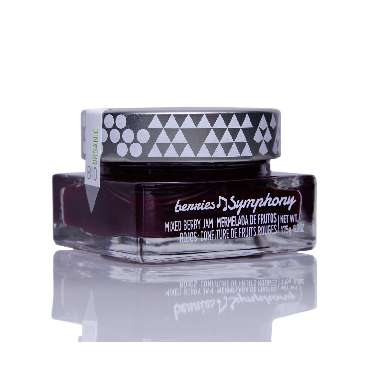 Bio Gourmet Jam de fruits rouges avec 85% de fruits, 175g