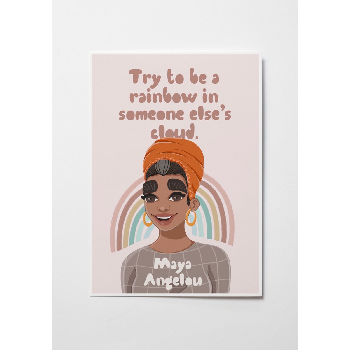 Maya Angelou - Kinderkamer Kunstdruk (A4)