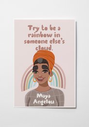 Maya Angelou - Kids Room Art Print (A4)