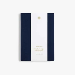 Premium stofforet notebook med citater