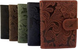 Miniwallet Pass Holder Flower Print Light Brown