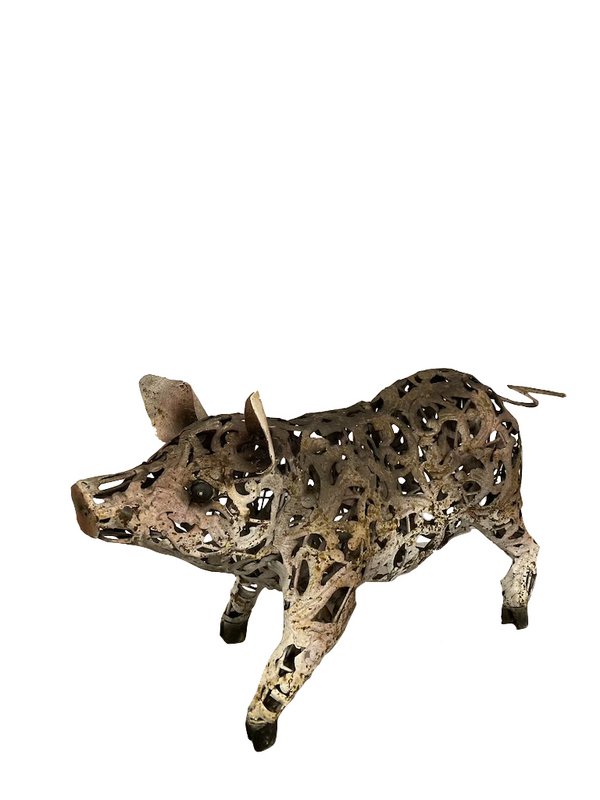 Maiale in ferro, 55x22x32 cm, 1,6 kg