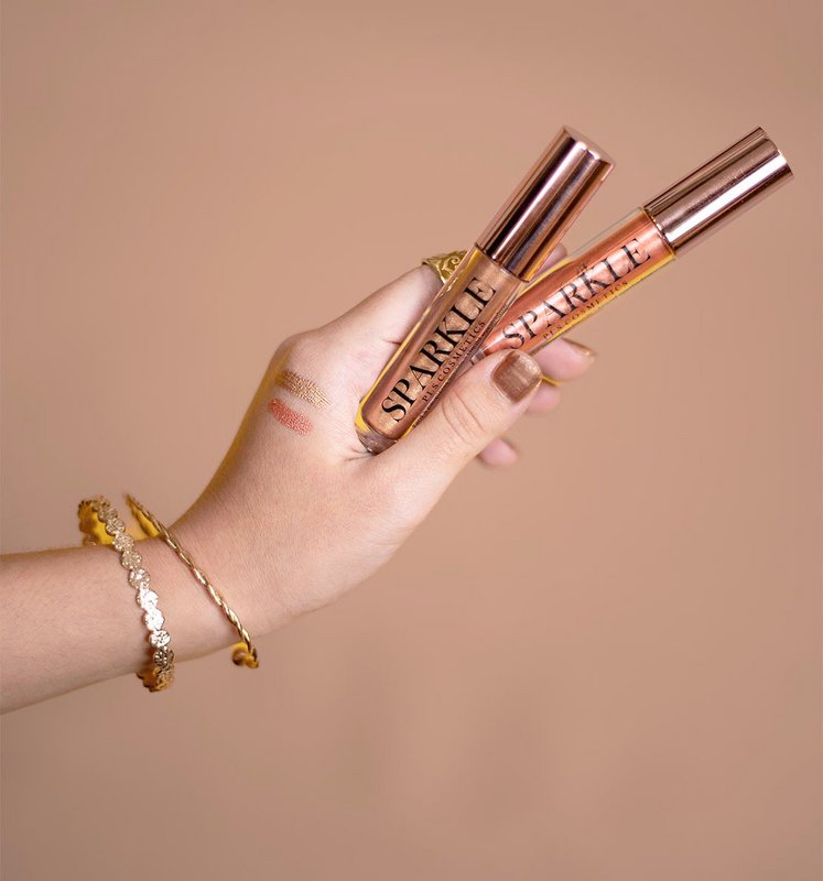 Veganer flüssiger Lidschatten – „Sparkle – CHAMPAGNE“