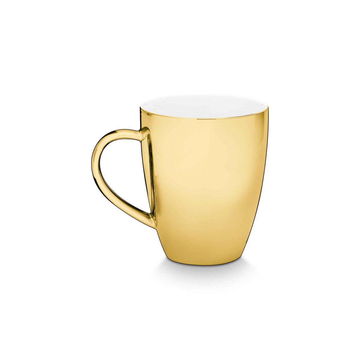 Set/2 XL Mugs with Ear Gold 400ml