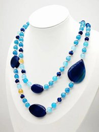 Collier sautoir fantaisie pierre