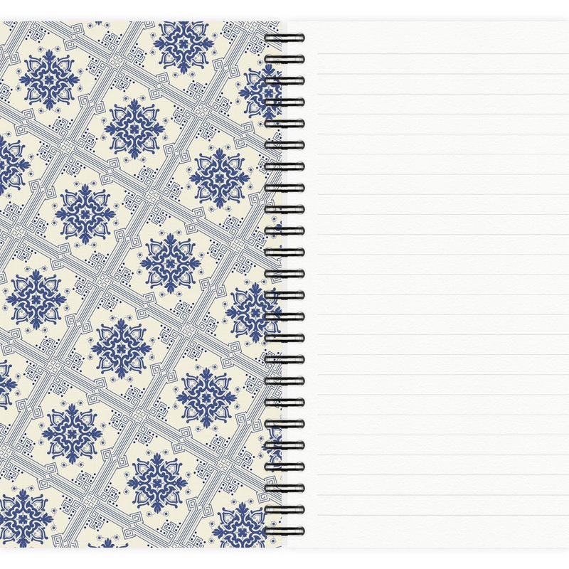 Notepad Azulejos Pattern No. 4 A5