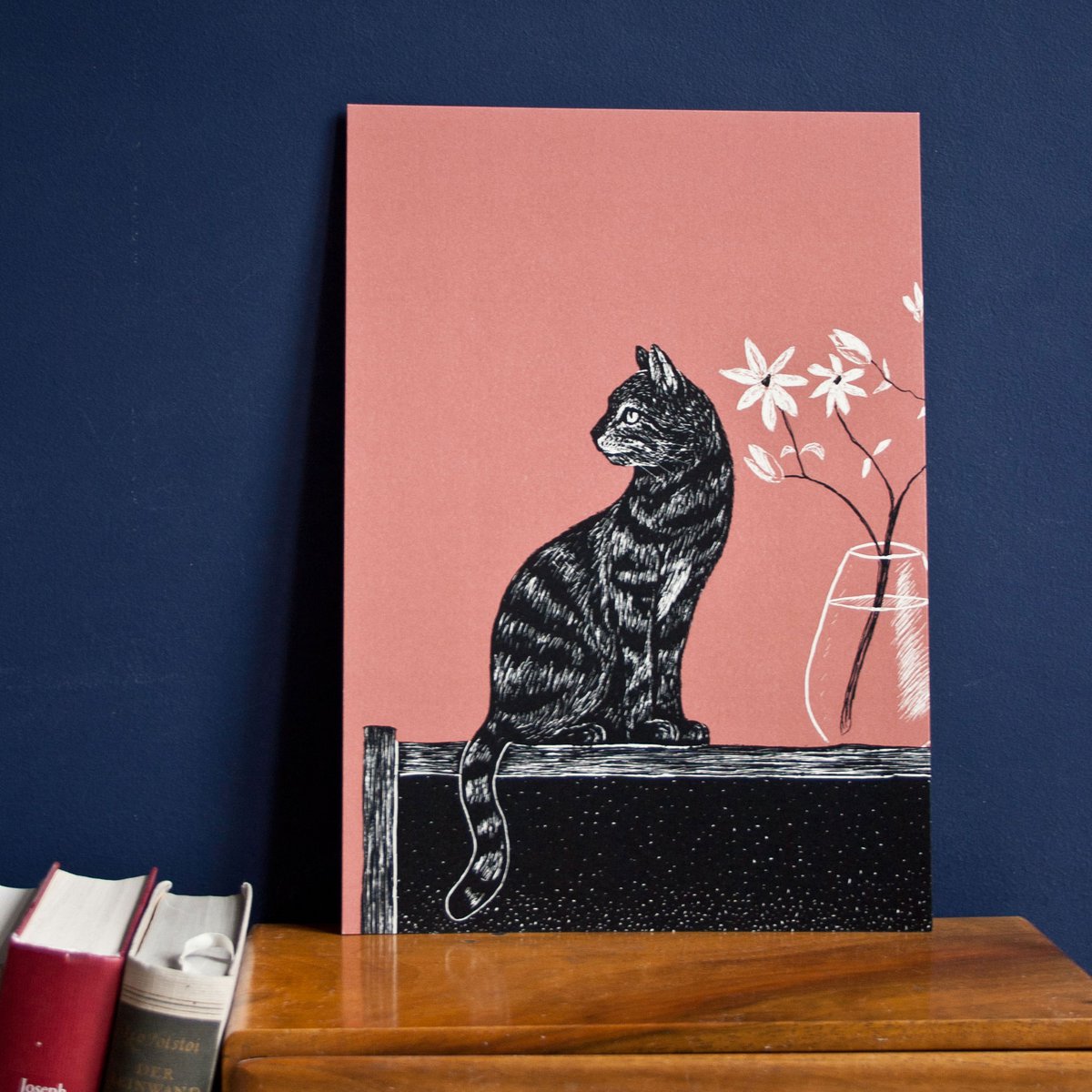 Posters | cat with vase