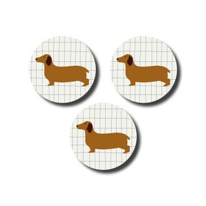 Stickers on a roll - Dachshund