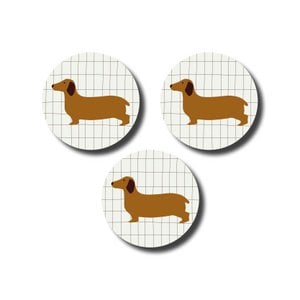 Stickers on a roll - Dachshund