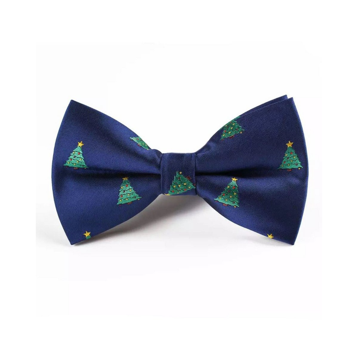 Bowtie - Blue with Xmas trees