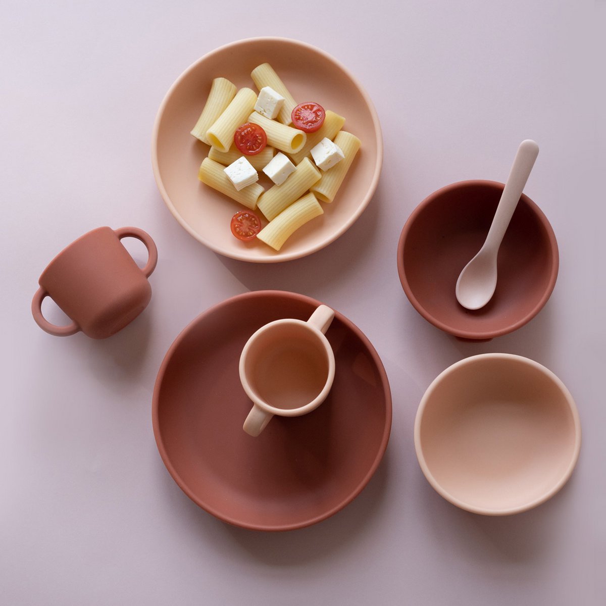 ZUIGPLAAT SET - BLUSH / TERRACOTTA