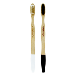 Everbright You & Me Cepillos de dientes de bambú - 2 piezas