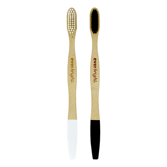 Everbright You & Me Cepillos de dientes de bambú - 2 piezas