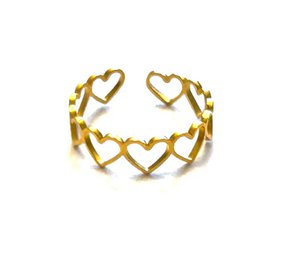 Ring hearts gold