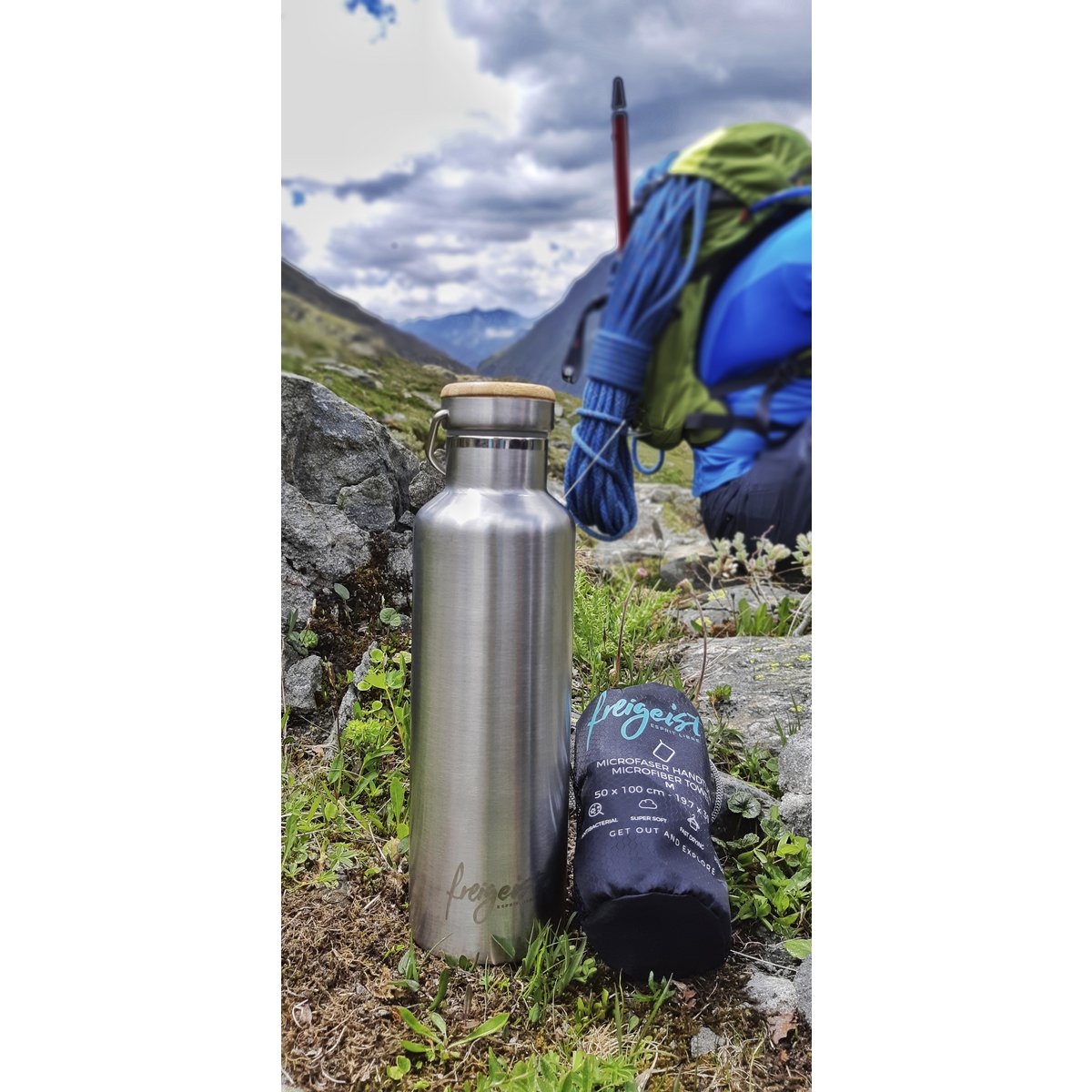 RVS thermosfles | Drinkfles, dubbelwandig, vacuümgeïsoleerd | 1000 ml