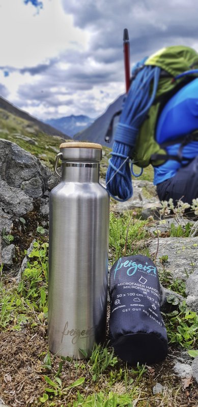 Thermosflasche aus Edelstahl | Trinkflasche, doppelwandig, vakuumisoliert | 1000 ml