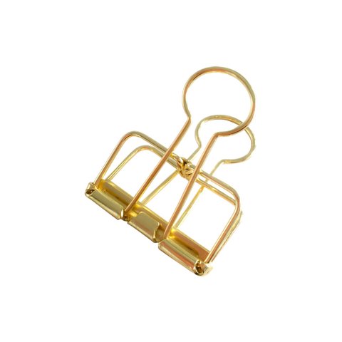 Binder clips Gold M, per 4 boxes