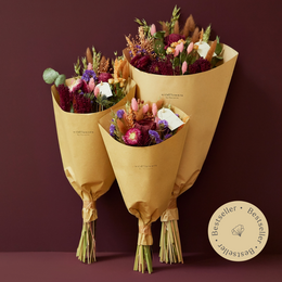 Tørrede blomster - feltbuket - Bourgogne