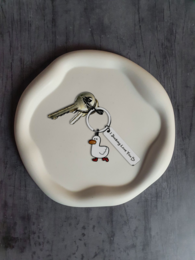 Metalowy brelok z kaczką „I Ducking Love You”