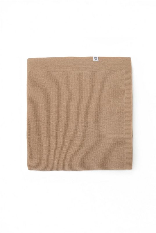 Couverture pour bébé en laine / Couverture pour enfants tricotée - Laine mérinos - Biscotti