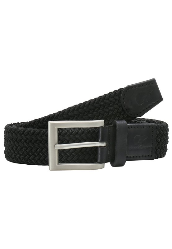 Recycled Elastic Woven Belt Virgil Black