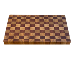 Planche à découper à motifs multiples en bois massif à grain de bout