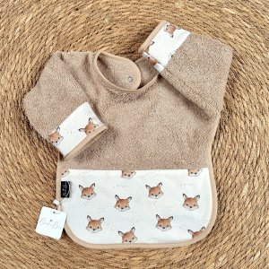 Foxy/Beige Sleeve Bib