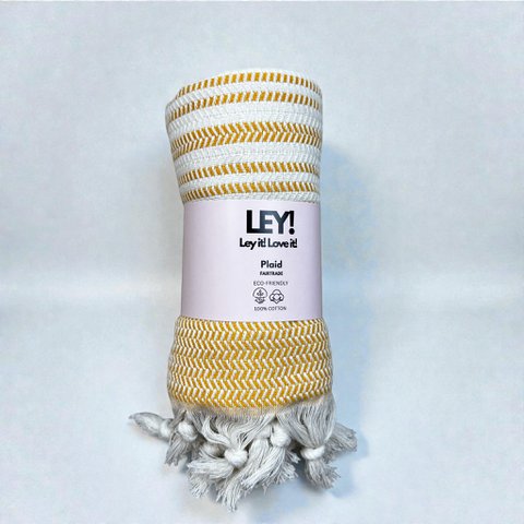 LEI! Plaid - zigzag - geel