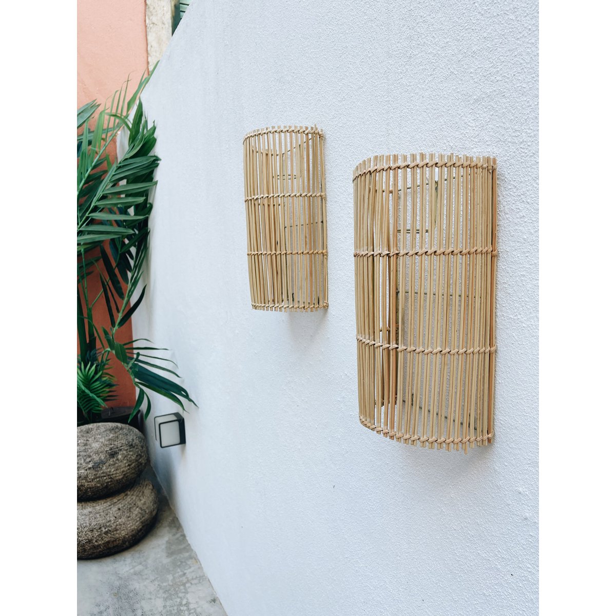 Mehara Rattan væglampeskærm