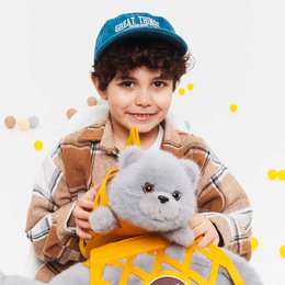 Plush toy, Milo&Millie, Milo the Grey Cat (35 and 56cm)