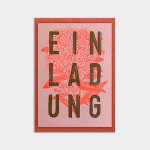Card with envelope / typo / invitation / premium Gmund paper