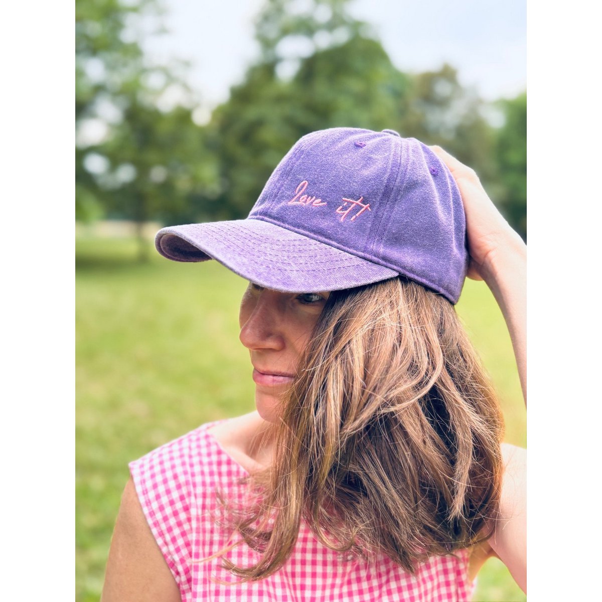 LEY! "Love it" Cap in Lila Copy