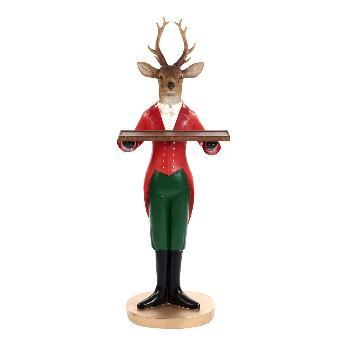 DISPLAY DEER BUTLER W/TRAY TT RD/GRN 147,5CM INTODS