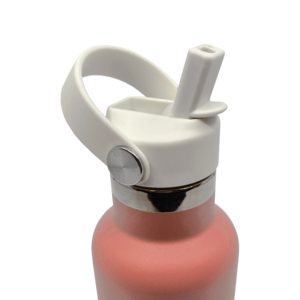 Straw cap for drinking bottle - White