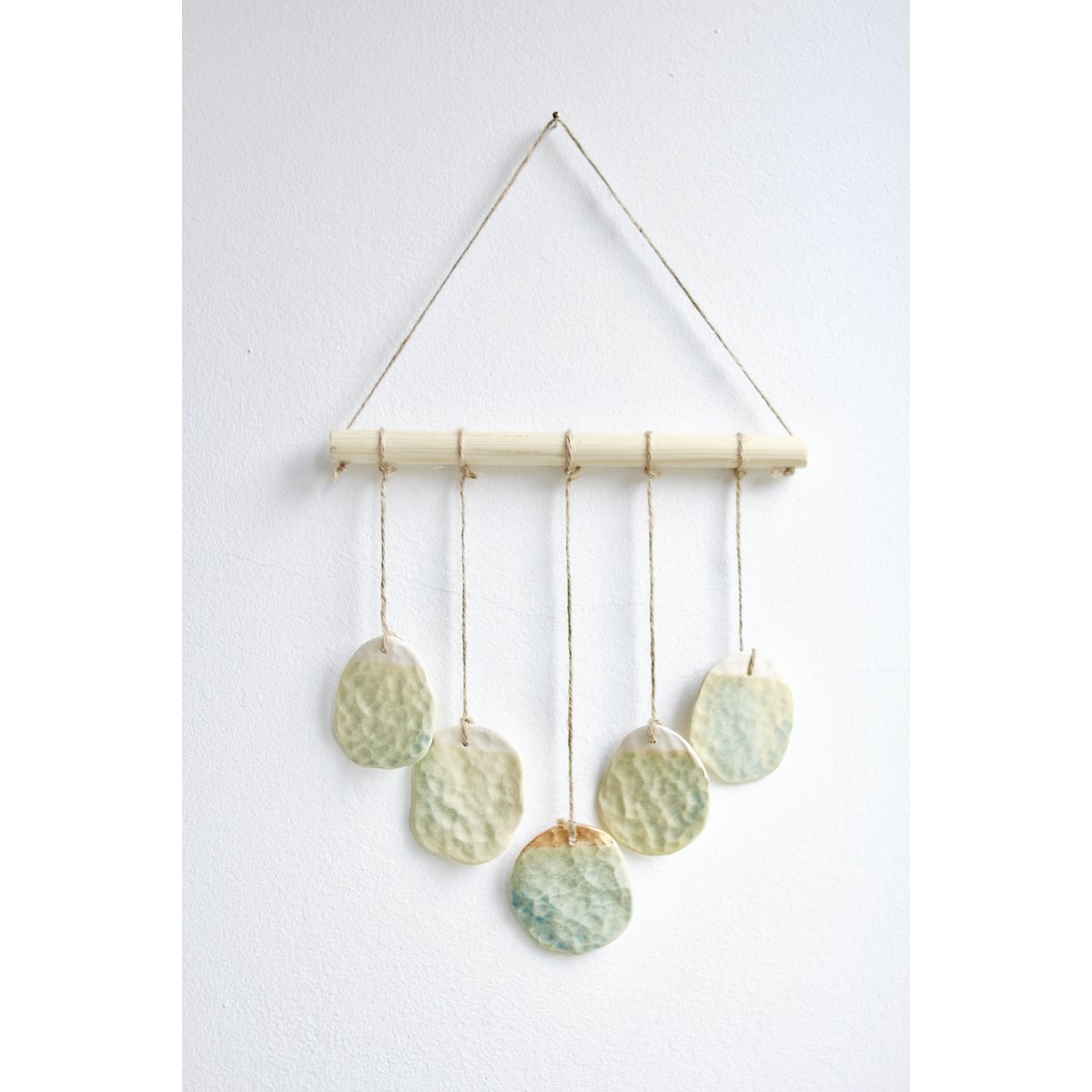 Bohemian wall hanger made of ceramic