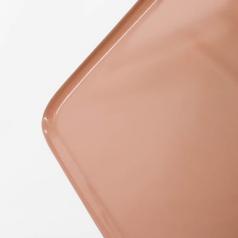 Tray square pink 26cm
