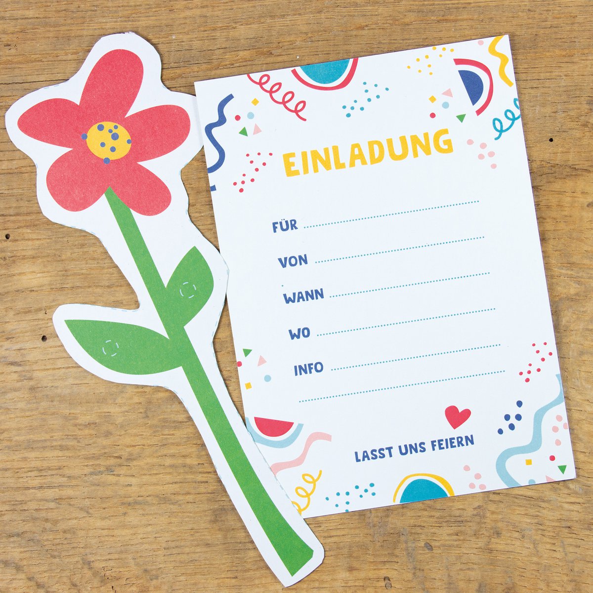 Pocztówka „zaproszenie” z recyklingu papieru