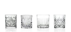 MIXOLOGY SET A 4 COCKTAIL/WHISKEY GLAZEN set a 4