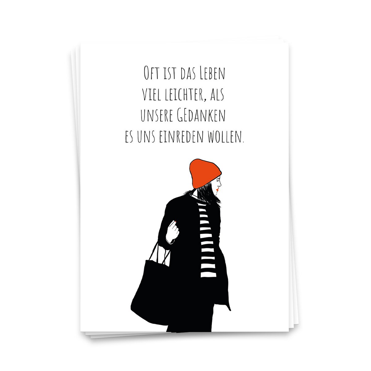 Oft ist das Leben leichter - Postkarte 10er Set