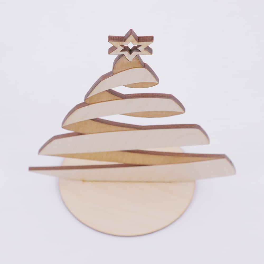 CoolCuts Wooden Christmas Tree 24 cm